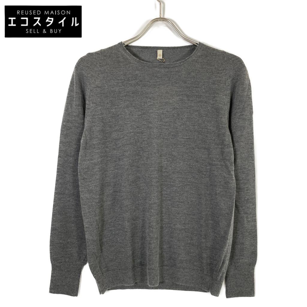 TOYOBOSHI ITO-GOROU Charcoal Gray - HIRYU-STU 09IT-CS0002 Cashmere Silk Knit Sweater tops 2 khakiUsed