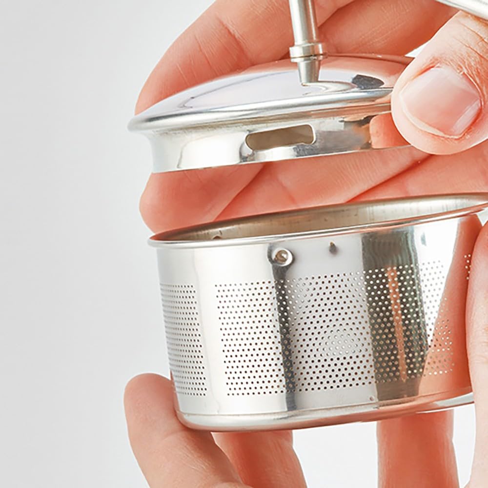 HARIO [TEO Wood 450] Olive Wood Teapot with Pull-Out Tea Strainer, Gift Wrapping Available, Model Number: TEO-45-OV