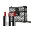 Charming Chain Small Leather Bag with Mirror: Set of Three Lightweight, Soft Matte Lipsticks