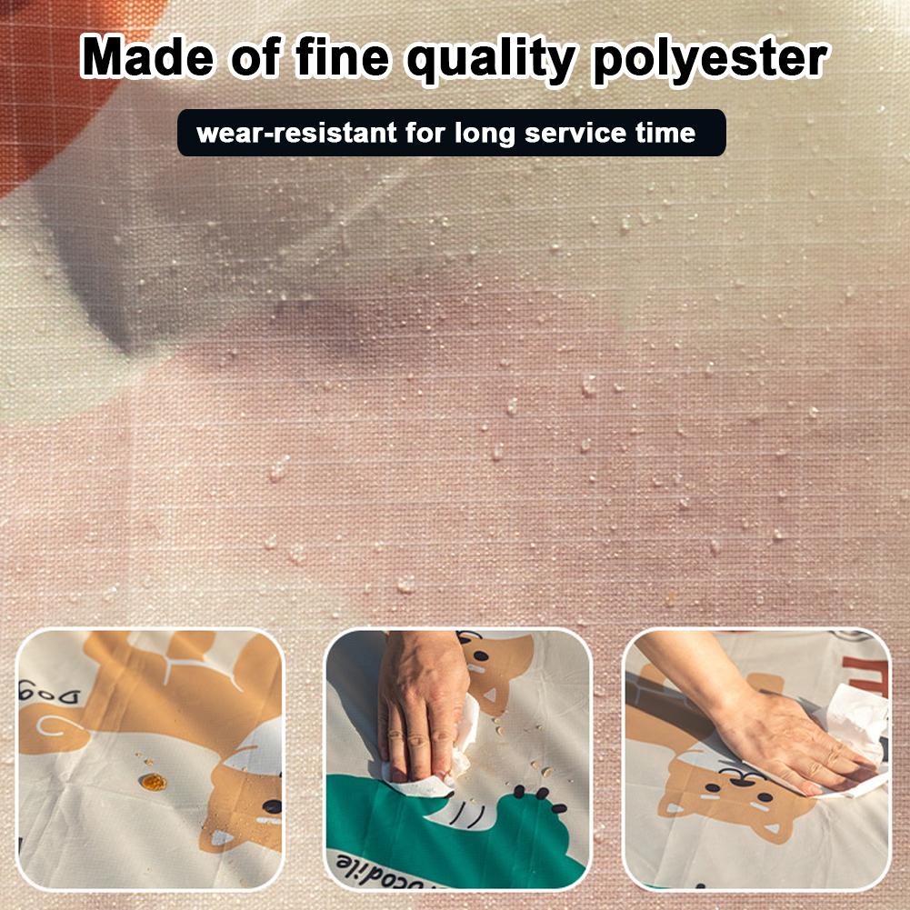 Outdoor Portable Waterproof Camping Floor Mat Foldable Picnic Mat Wear-resistant Ground Mat