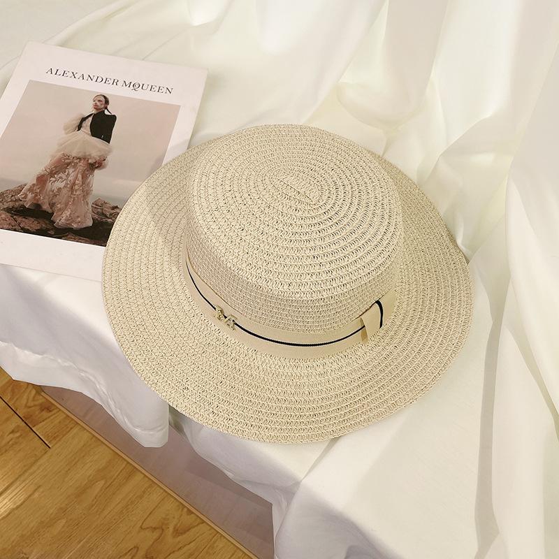 Seaside Beach Hat Lace Straw Hat Children Summer Visor Breathable Sunscreen Bucket Hat Vacation Style Straw Hat