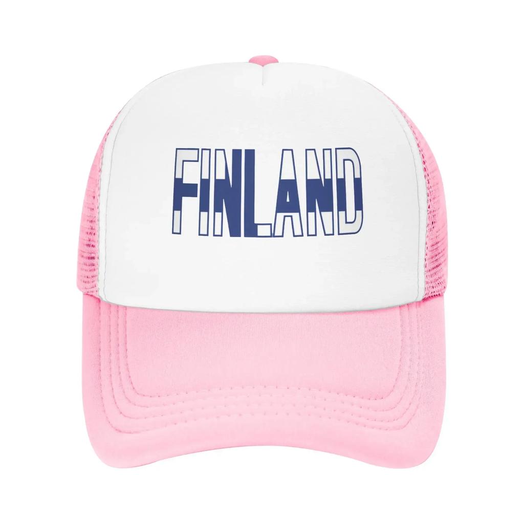 Finland Suomi Test Summer Mesh Baseball Caps For Mens  Camping Female Beach Dad Hat Hip Hop Trucker Cap