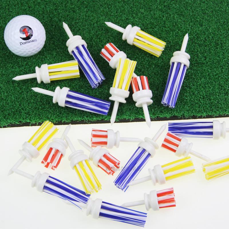 Neue Niedrigwiderstands-Beflockte Kunststoff-Golfball-Tees (54/70/83mm)