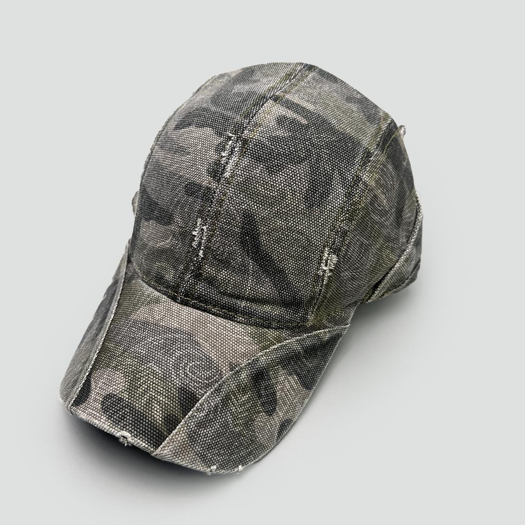 American Retro Leopard Print Camouflage Baseball Hats New Men Women Sunshade Personal Versatile Distress Fashion ins Peaked Caps