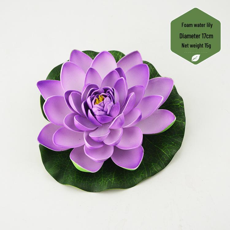Artificial Lotus Leaf & Lotus Flower Pond Decorations for Fish Tanks & Living Rooms