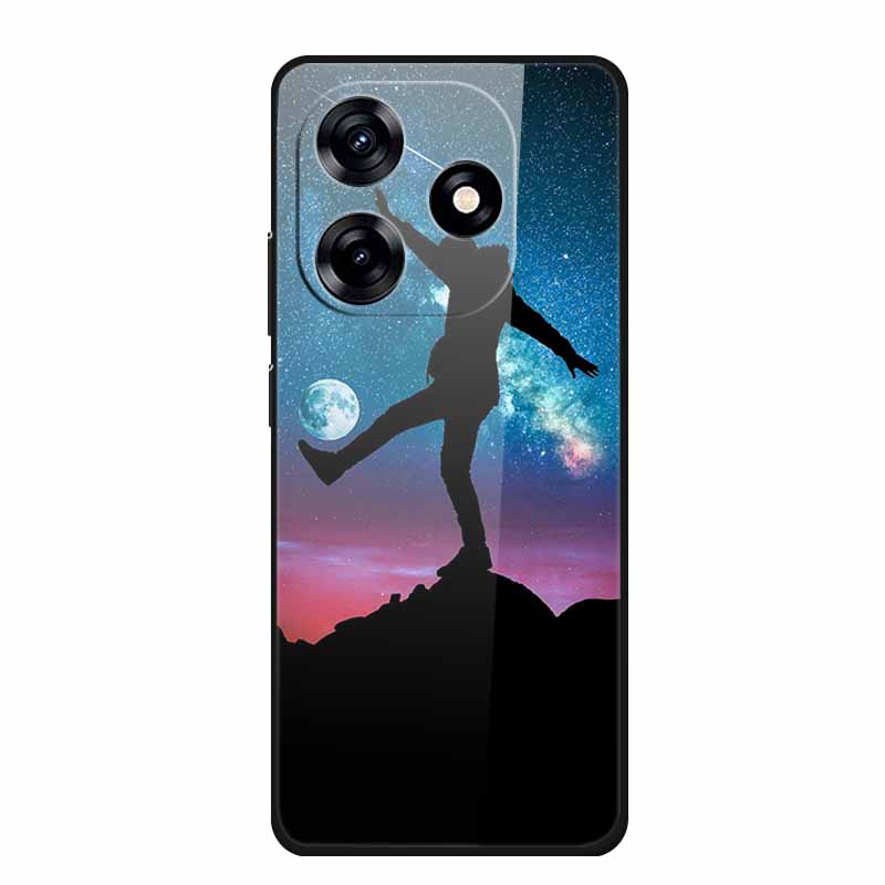Glass Back Cover For Honor X5c Plus Case Coque Hard Tempered Glass Case For Honor Play 10A X5c Plus Phone Case Cover Soft Bumper
