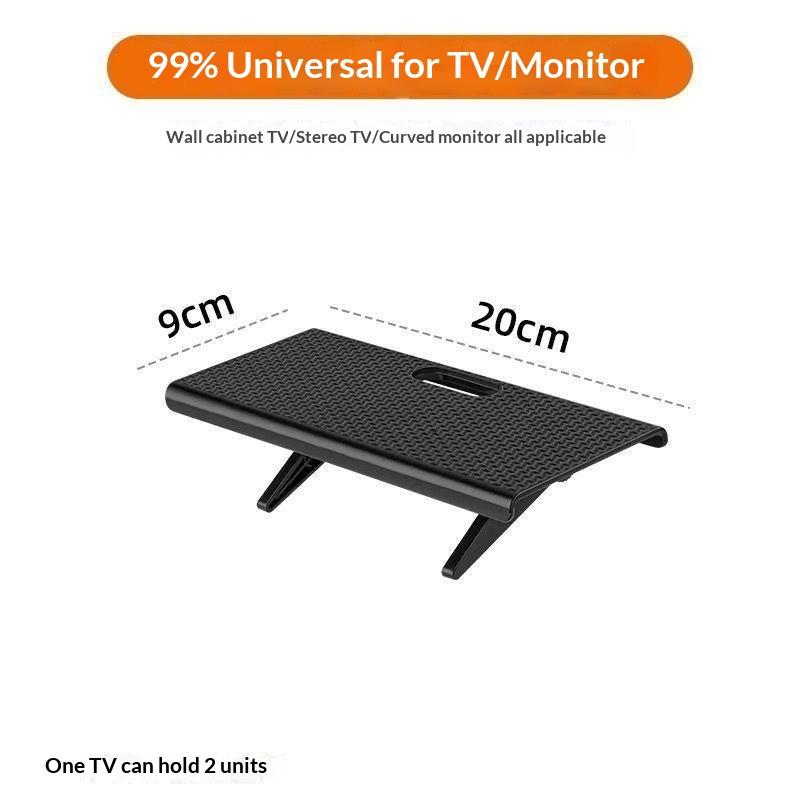 1Pcs Home Computer Monitor Screen Top Storage Rack Tv Screen Top Storage Shelf Tv Media Box Router Shelf Rack Home Organizer