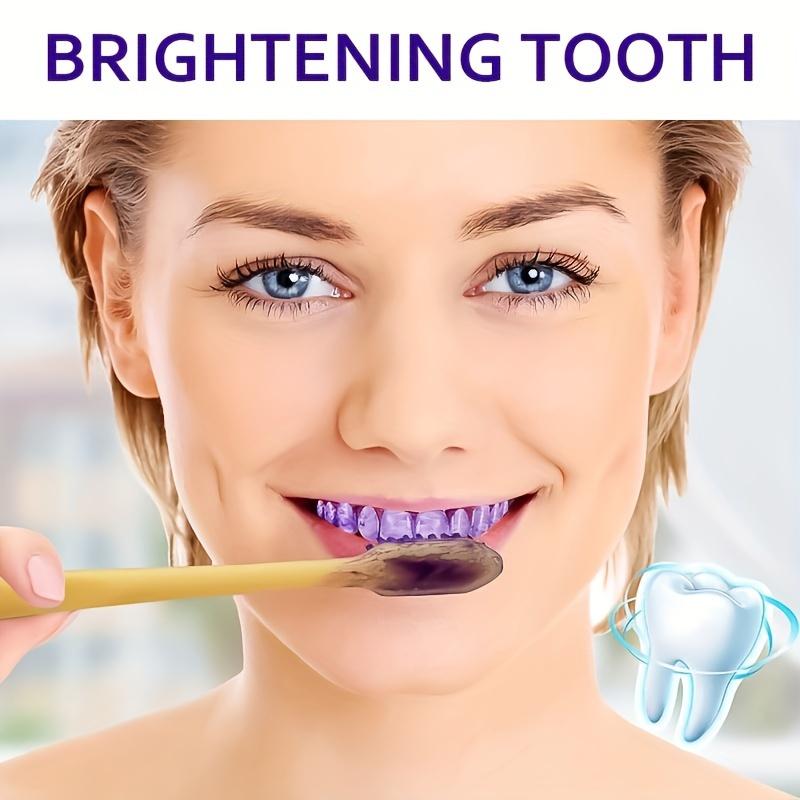 Dentifrice violet pour appareil dentaire, nettoyage en profondeur, haleine fraîche, Booster de blanchiment, 30Ml, idéal pour la maison et les voyages