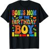 Bonus-Mama des Geburtstagskindes Baustein Geburtstagsparty T-Shirt Khan Herren Damen Tanktop Sweatshirt Hoodie Langarm 1269 Schwarz