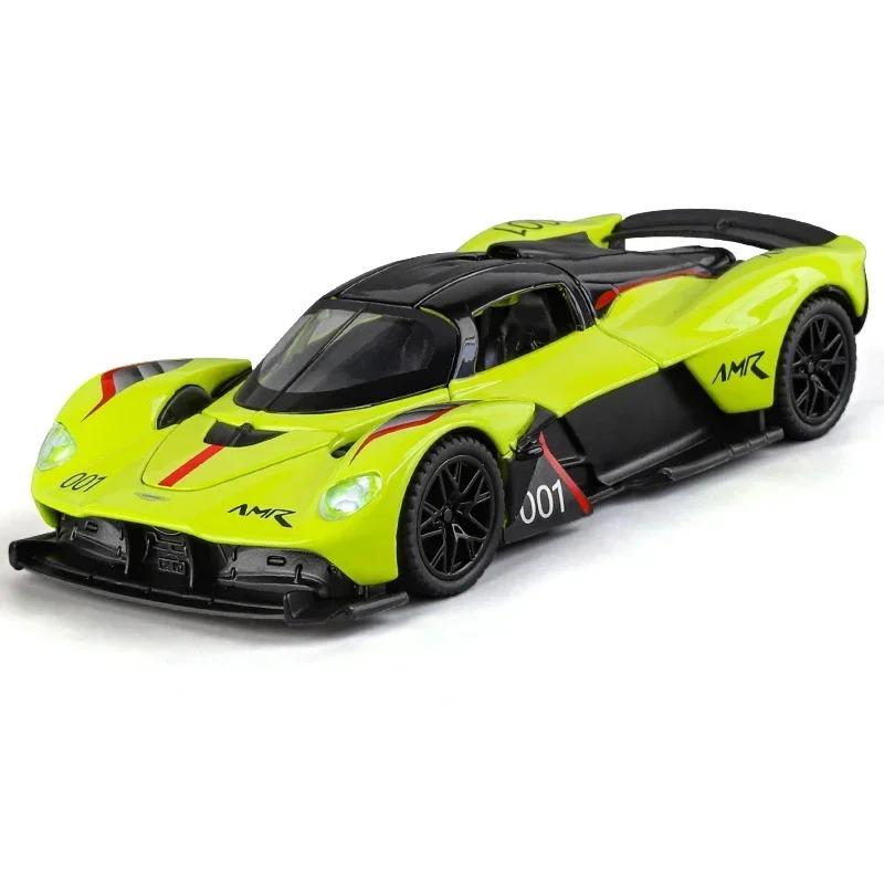 

1/32 Aston Martin Valkyrie AMR 001 Суперкар Литой Металлический Сплав Модель Автомобиля Бутик Декоративные Взрослые Коллекционные Подарки Праздничные зелёный