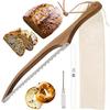 Holz Brotmesser Nicht fallendes Backen Baguette Kuchenmesser Gezacktes Toastmesser Holz Brotschneidesäge