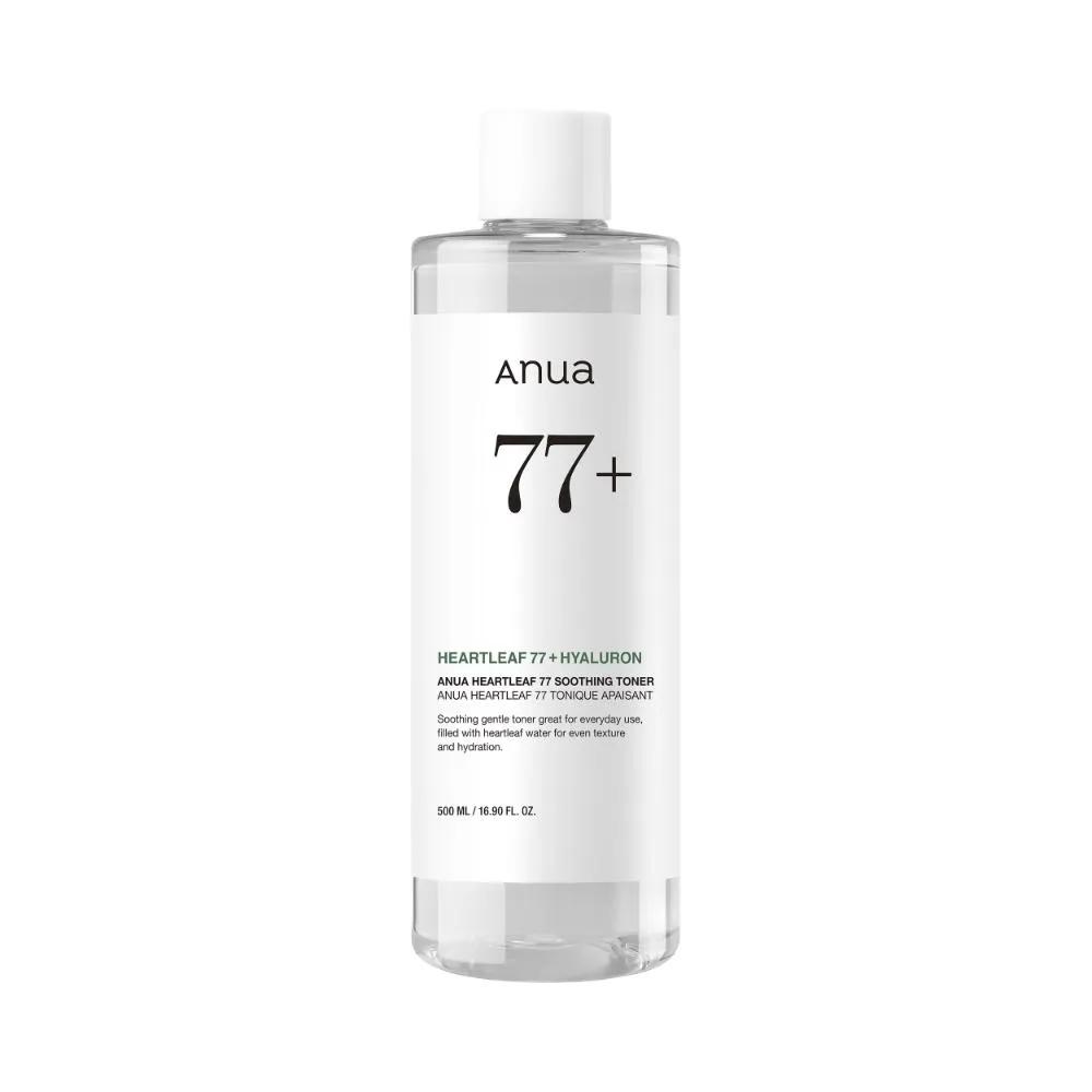Anua Heartleaf 77 Soothing Toner 500ml Limited Set (+Toner 40ml+Oil 20ml+Sun Cream 10ml+Mask Sheet 1ea)