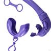 Tuba de Snorkeling J Pliable Flexible Humide pour Adultes Noir
