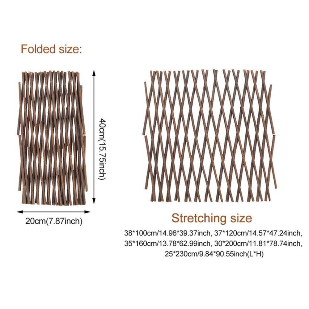 Διαμόρφωση Τοπίου Διακοσμητικό Σπιτιού Επεκτάσιμο Φράχτη Ιτιάς Υποστήριγμα Φυτών Πλέγμα Κήπου Κληματαριά