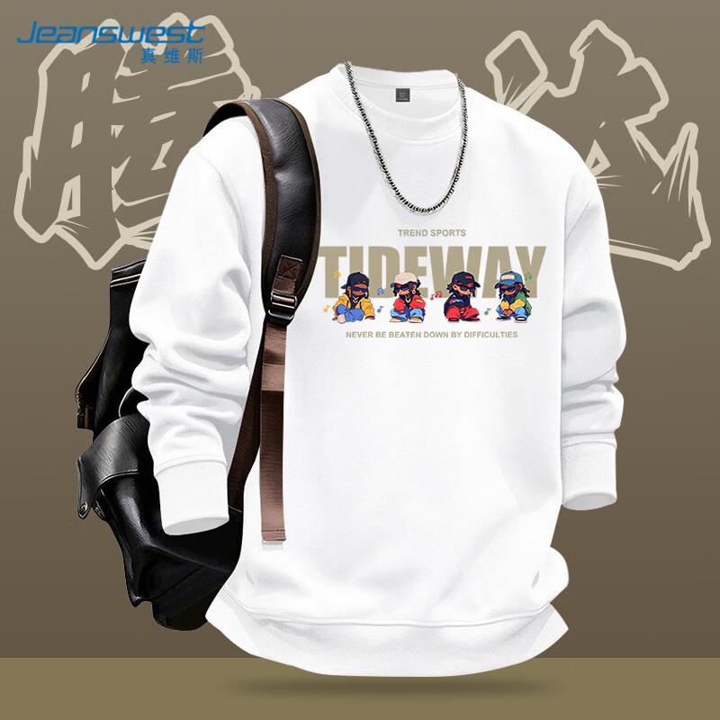 Jeanswest Men s Cartoon Graphic Crewneck Sweatshirt 2XL