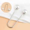 Zinc Zinc Alloy U-shaped Double Head Brooch Removable  Simple   Trousers Accessories