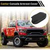 Center Console Armrest Cover for Ford for Ranger 2019-2023 Tahoe Middle Console Pad Armrest Protector Microfiber Leather with Black
