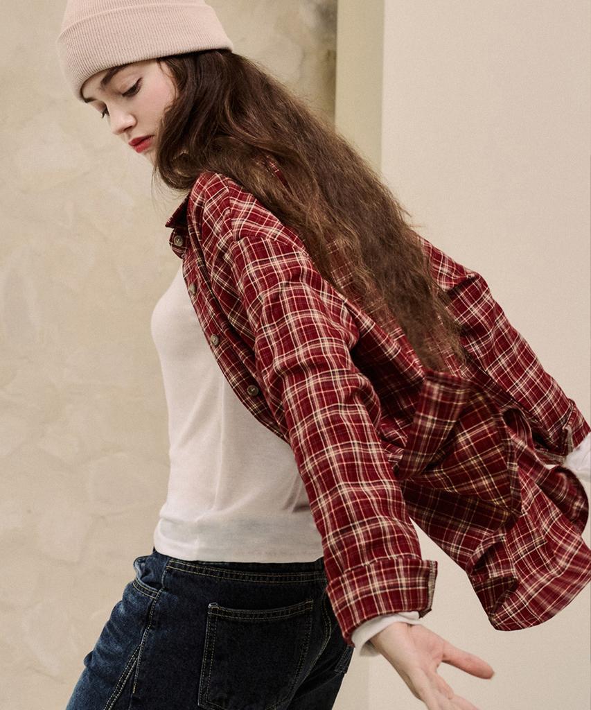 LUSIDA Ellie Vintage Check Shirt_2 Colors