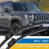 For Jeep Renegade BU 2014 - 2025 Front Windshield Wiper Blades Frameless Rubber Cleaning Window 2024