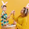 6-7cm Shiny Easter Stickers Easter Egg Sticker Laser Waterproof Stationery Scrapbooking Label Diary Journal Gift Decor 50pcs