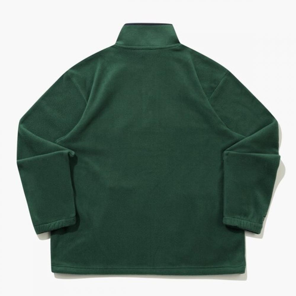 MunSingwear Men S Fleece Half Zip T ShirT Deep Green mq421pTlo1