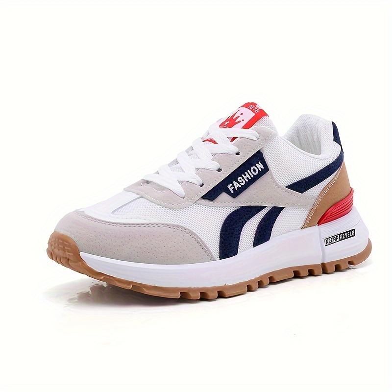 

Женские повседневные кроссовки Color Block, прогулочные туфли на платформе со шнуровкой и мягкой подошвой, легкие низкие кроссовки 42 чёрный