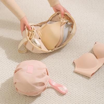1 pièce Sac Organisateur de Voyage Portable pour Sous-vêtements, Chaussettes, Soutiens-gorge en Fibre de Polyester Sac de Rangement Portatif pour Vêtements Intimes Forme Boule