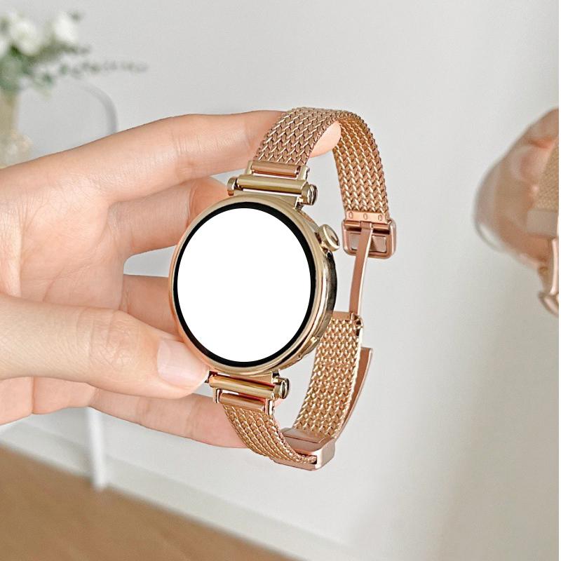 18mm Metalowy Pasek Kompatybilny z Huawei Watch GT5 GT4 41mm/GT5pro 42mm Luksusowy Damski Pasek do Huawei Watch 5 42mm