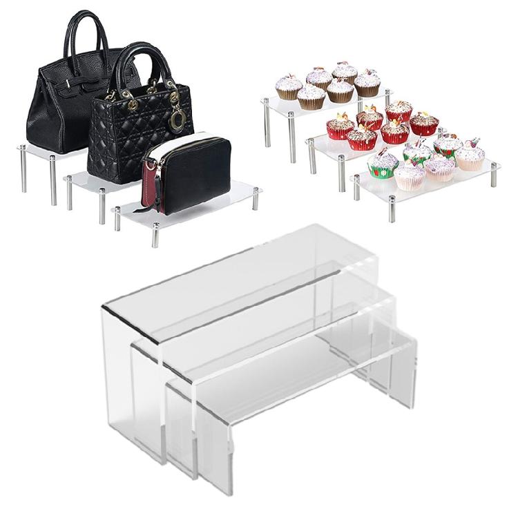 Display Ständer Acryl Regal Erhöhung Organizer Geldbörsenständer Halter Buch Handtasche Erhöhung
