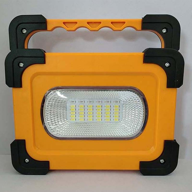 LED Portable Solar Lamp Fast Charging Rechargeable Light with Rotatable Handle for Outdoor Camping