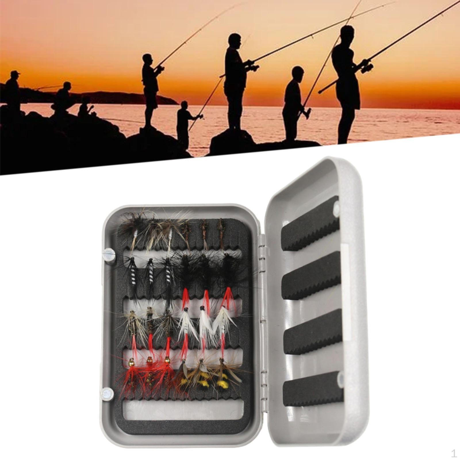 

24Pcs Simulation Fishing Lures Fly Outdoor Accessories Freshwater Saltwater with