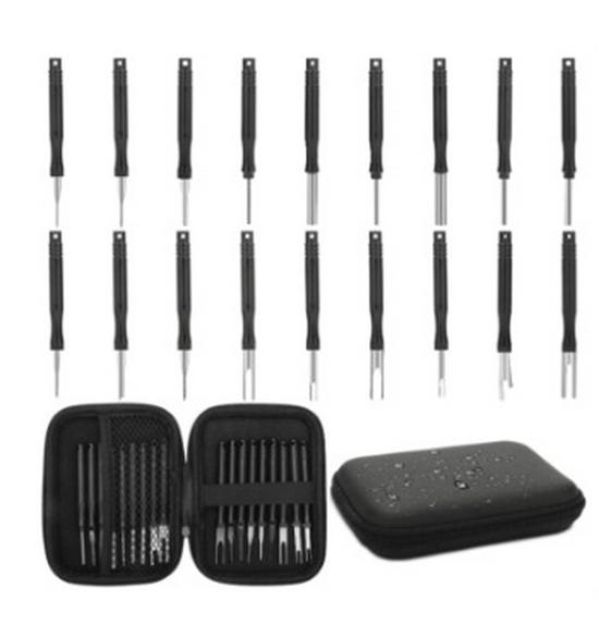 Herramienta Extractor de Pines para Conector de Aviación y Terminal de Cable de Coche