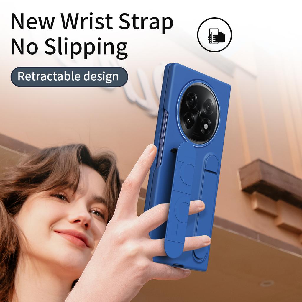 For Oppo Find N5 5G Phone Case Kickstand Wristband PC Silicone Mobile Cover