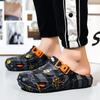 Men's Fashion Thick Sole EVA Clogs Unique Design Slip-On Breathable Garden Shoes with Safety Strap and Soft Insole Suitable for Outdoor