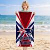 Personalisierter Name Patriots Name aufgedrucktes Strandtuch, eine schnell trocknende, saugfähige Matte geeignet für Strand, Pool, Fitnessstudio und Reisefans Geschenk 102