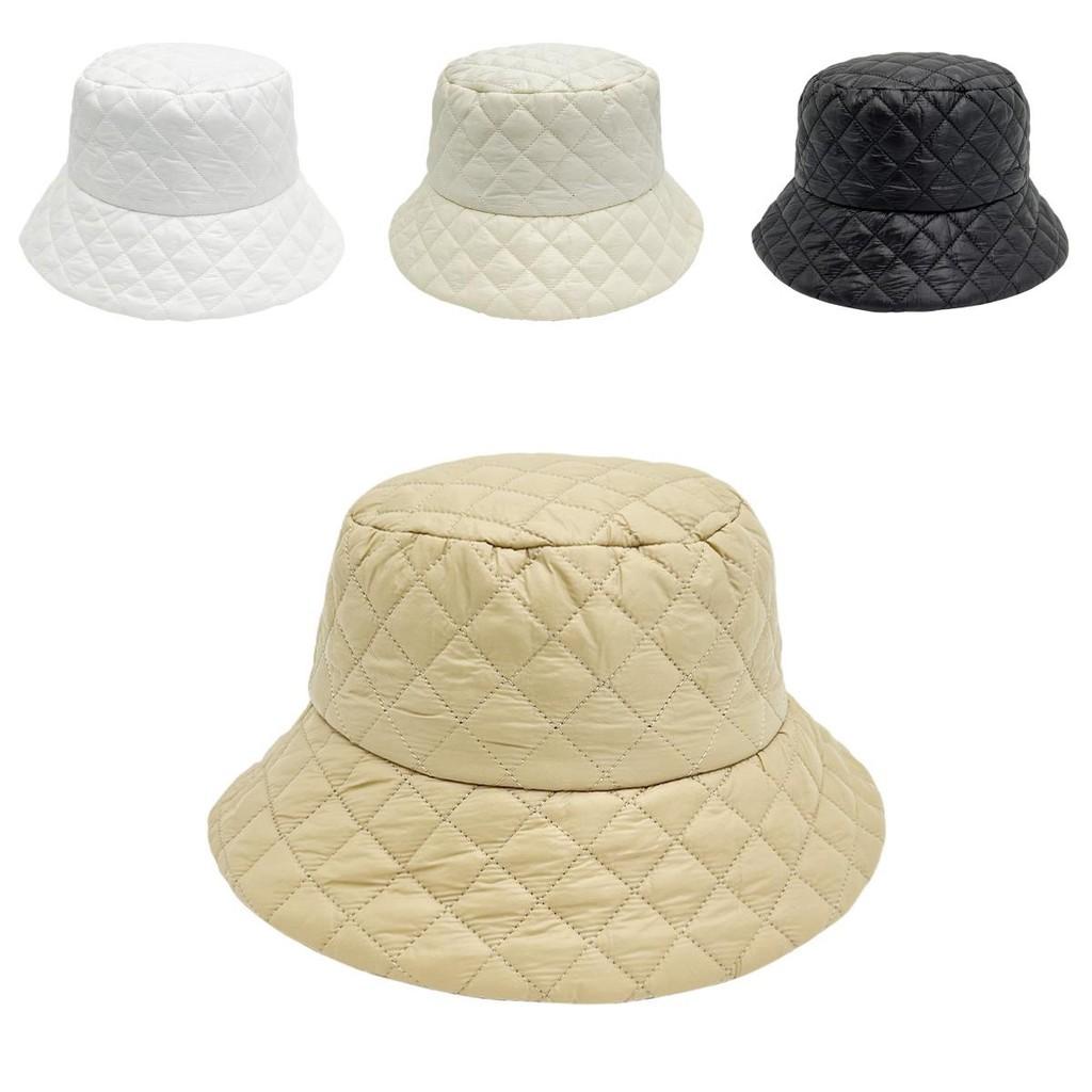 Winter Womens Featherweight Quilted Fisherman Hat With Windproof Sunshade For Casual Fashion