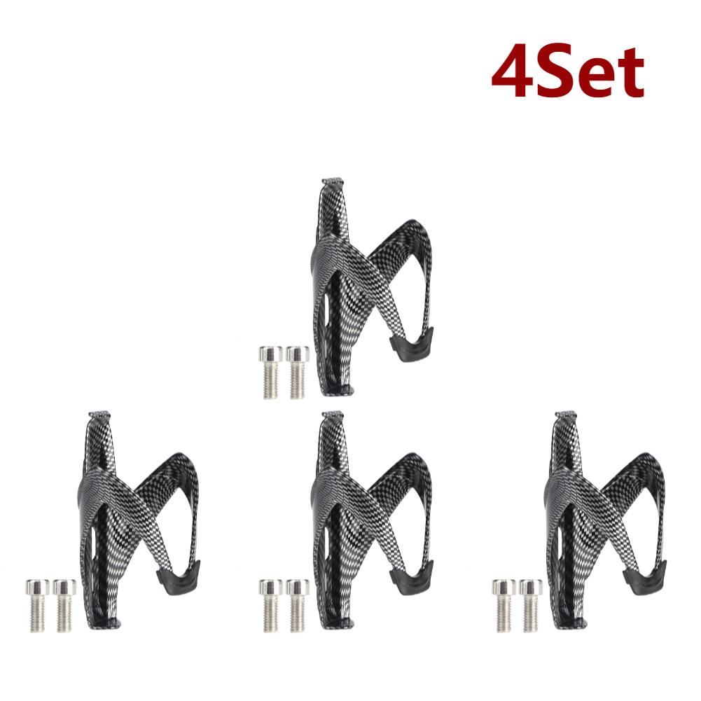 1-5Set Full Carbon Fiber Bicycle Ultralig Water Bottle Cage MTB Road Bike Bottle Holder for Portable Outdoor Cycling Equipment