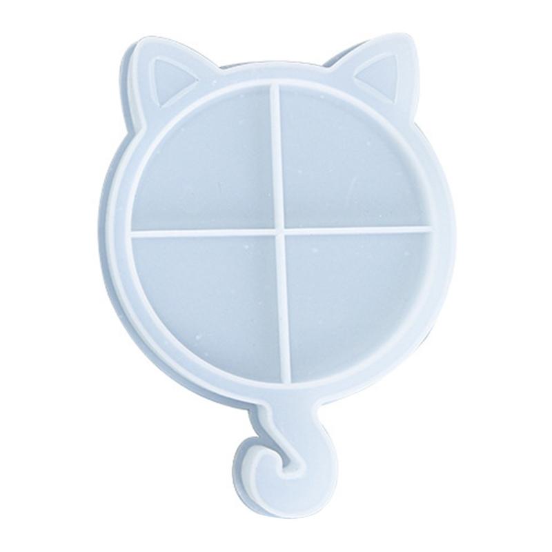 Serving Borad Crystal Epoxy Mold Coaster Cup Mat Crystal Mold DIY Christmas Tray Silicone Mold Fruit Plate Casting Mold 1