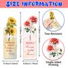 20 Creative Themes Paper Shaped Bookmarks Plants Flowers Student Gifts Messages Bookmark Clips