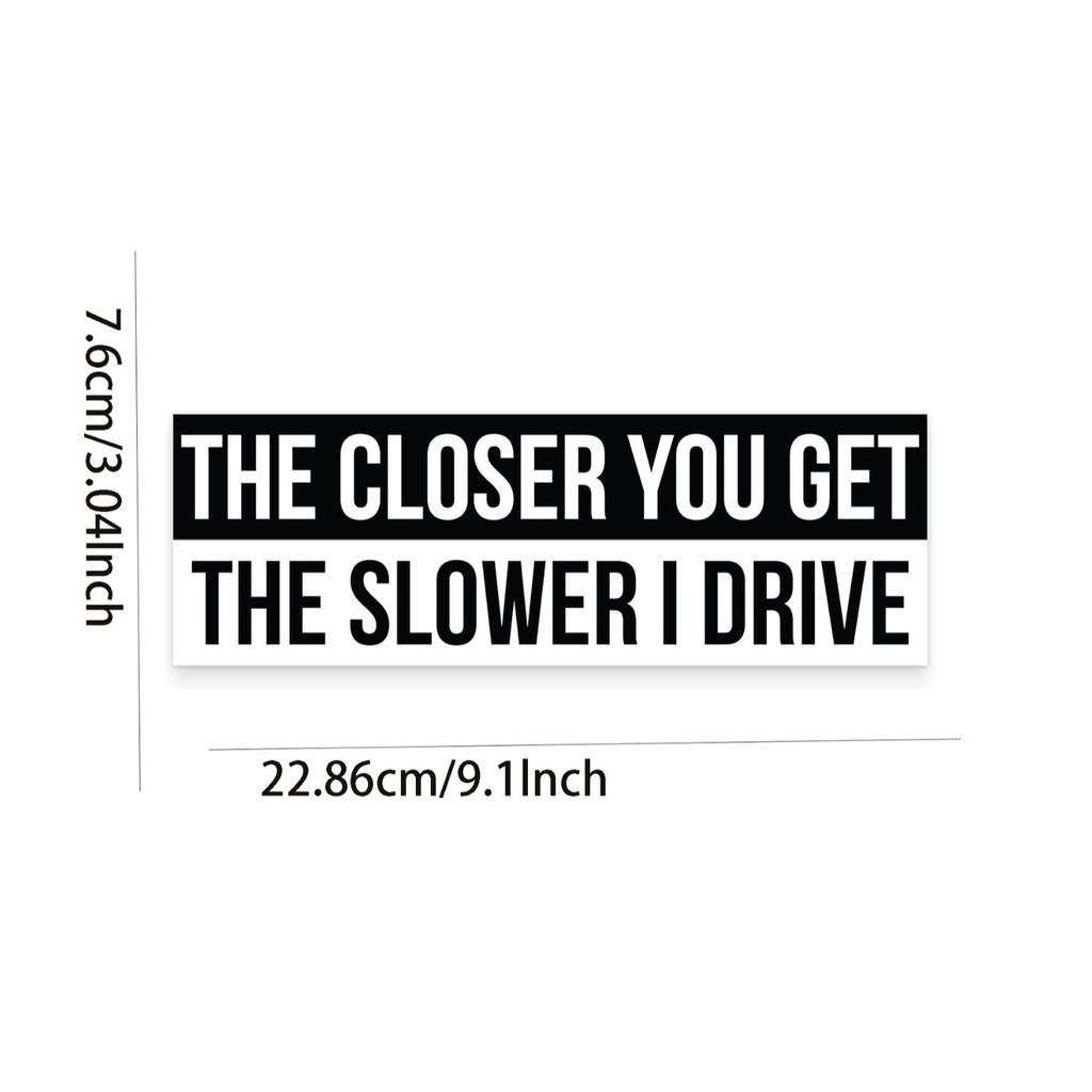 Funny Vinyl Rear Bumper Sticker for Cars & Trucks