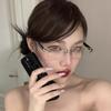 Y2K Vintage Frameless Cut Edge Glasses Anti Eyestrain Metal Anti-Blue Light Glasses Travel Eyewear Eye Protection