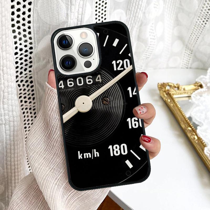 Cool Retro Speedometer Phone Case Cover For iPhone 17 Air 16 15 14 Plus for Apple 16 11 12 13 Pro Max Coque