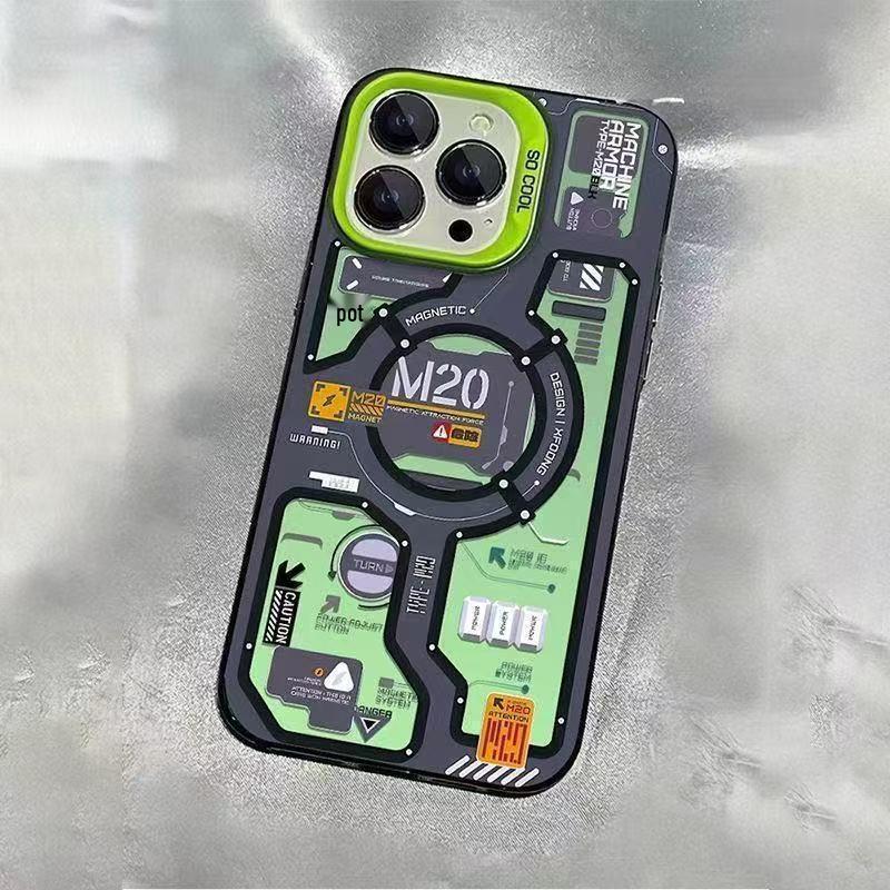 Durable Mechanical Chip Case for Apple iPhone 13, 14, 15, 16, and 17 Pro Max – Energetic European & American Style