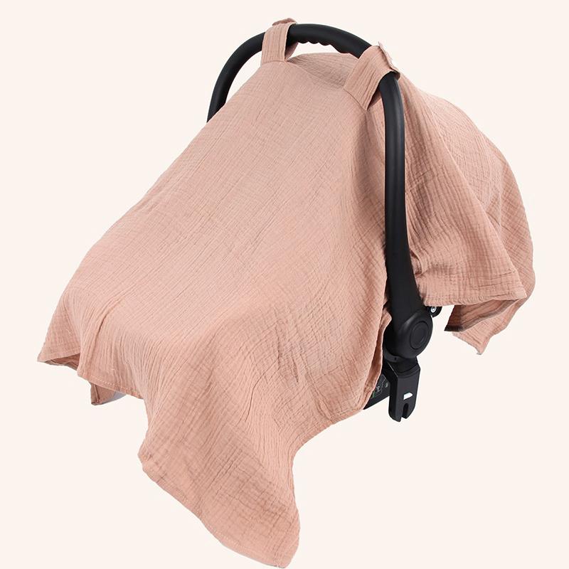 Baby Safety Seat Sun Shade Baby Stroller Cover Cotton Material Breathable Windproof Sun Proof Baby Cover