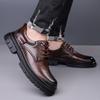 Fashion Lace-Up Oxfords Footwear for Male Wedding Party Office Business Casual Shoe Men Stylish Men's Shoes Formal Leather Shoes for Men
