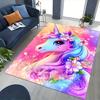 1pc Unicorn Fantasy Office Chair Mat - Anime Cartoon Design, Non-Slip Carpet for Home Decor, Suitable for All Seasons, Perfect Gift for Office and Gam