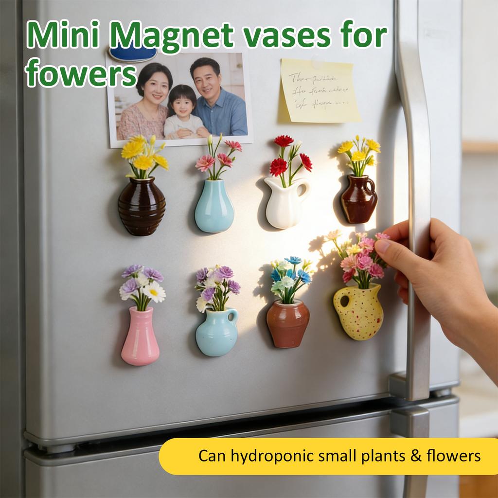 Set Of 8 Artistic Mini jar Fridge Water Resistant thin Synthetic For Displaying Photos