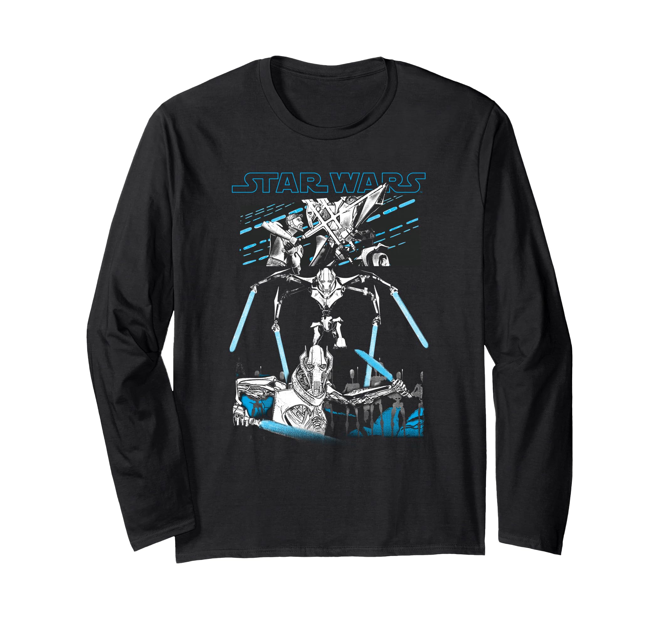 Star Wars General Grievous Lightsaber Panel Long-Sleeve T-Shirt