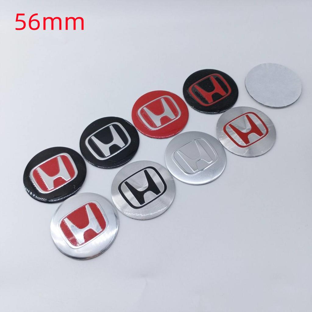 4pcs 56mm 60mm Wheel Center Hub Caps Cover Replacement For H Honda Mugen Pilot TypeR TypeS Insight CarStyling