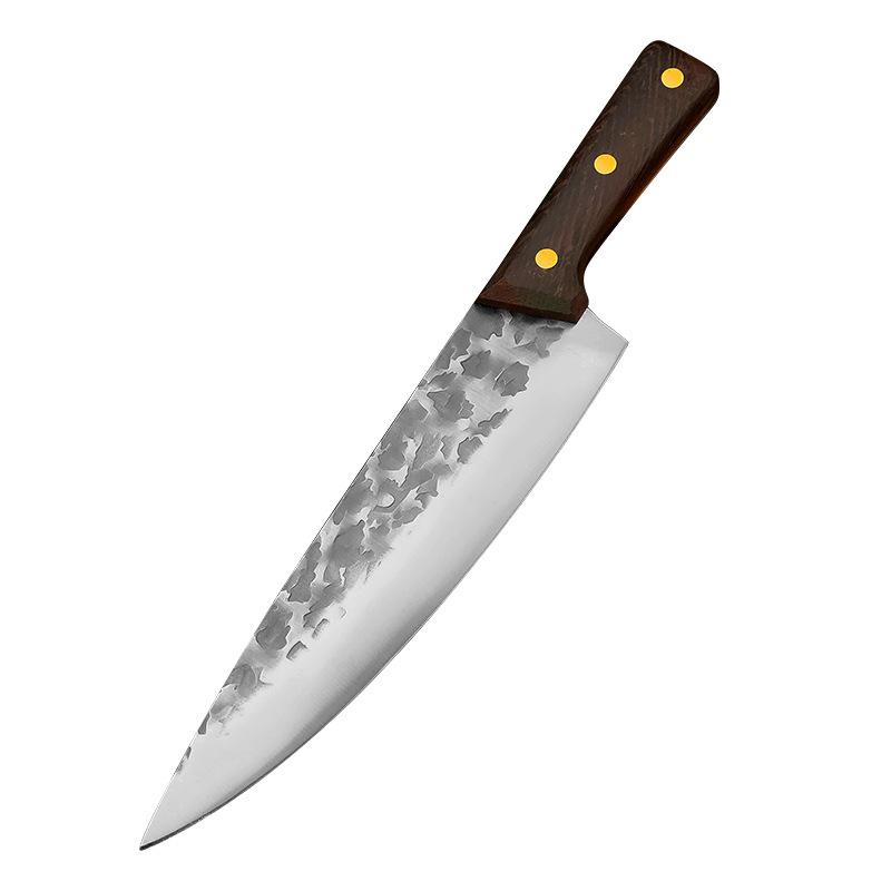 8 inch Forging Boning Knife Chinese Full Tang Handle Knife Handmade Steel Kitchen Chef Slaughter Knives Slicing Utility Nakiri Cleaver